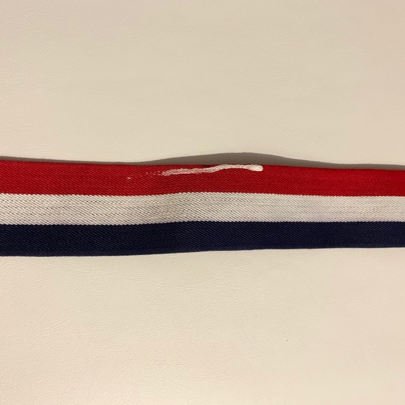 RARE Vintage Nautical Stretch Stripe Belt w/ Clasp - Picture 10 of 10